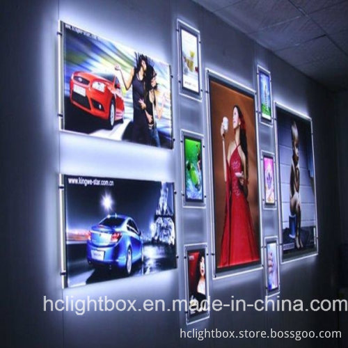 Hot Sale LED Crystal Light Box Wall Mount Acrylic Photo Frame